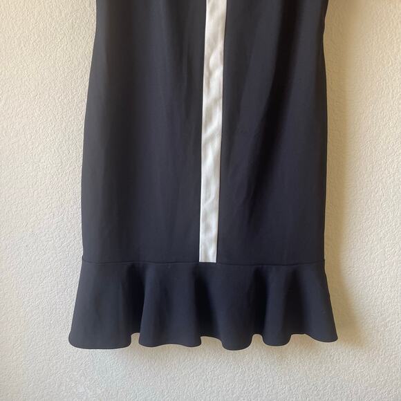 Vintage retro mod Chanel inspired black and‎ white dress size 12 - Picture 3 of 7